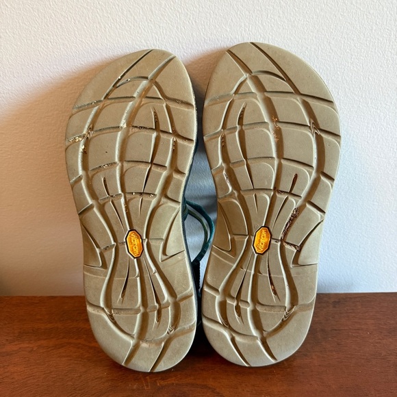 Chaco Women's Sandals with Double Turquoise Straps - Picture 5 of 7